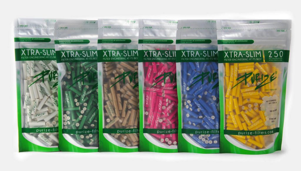 several packs of PURIZE charcoal filters