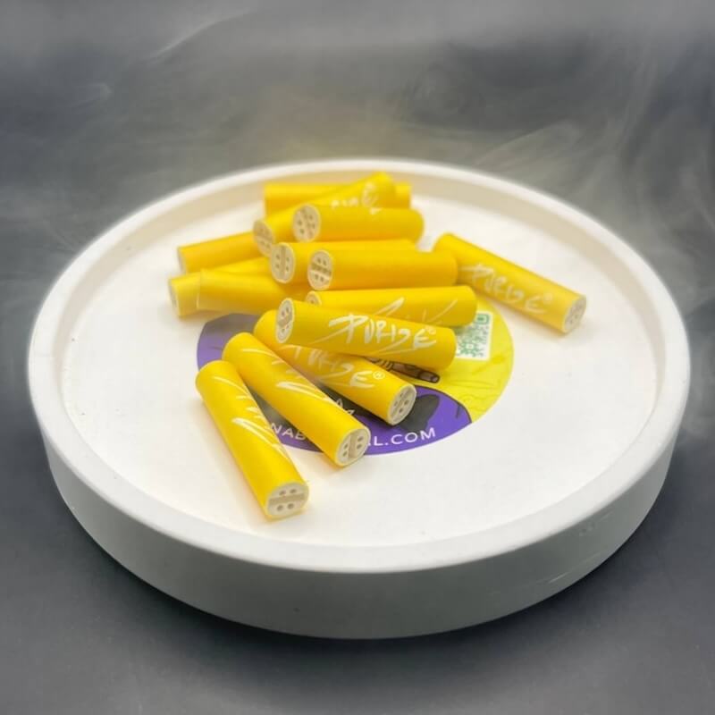 yellow carbon smoking filters from brand purize